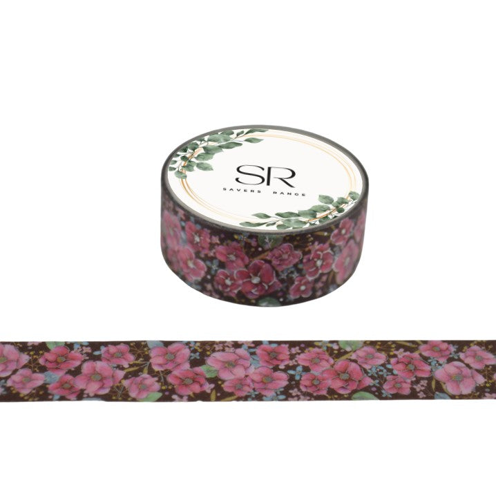 Flowers - foil washi tape