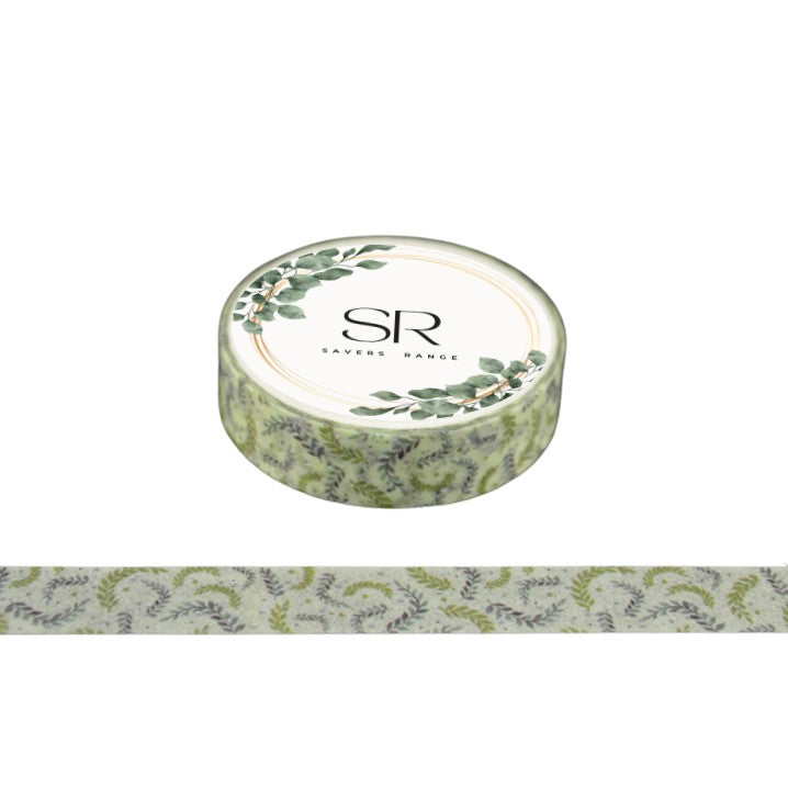 Fern Leaves - Thin foil washi tape (10mm)