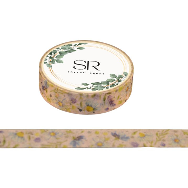 Spring Flowers - Thin foil washi tape (10mm)