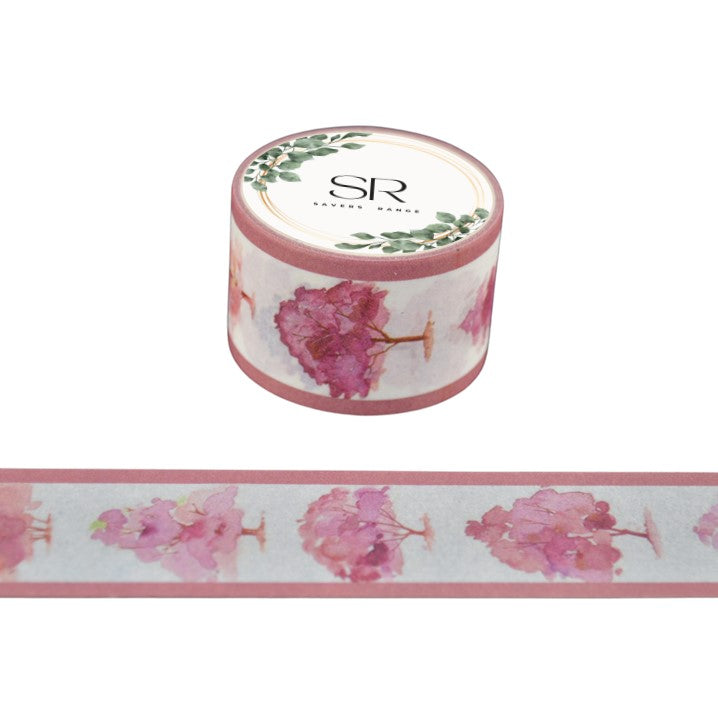 Pink Trees - wide washi tape (25mm)