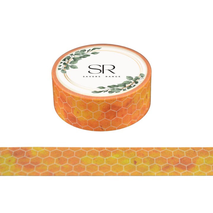 Golden Honeycomb  - washi tape
