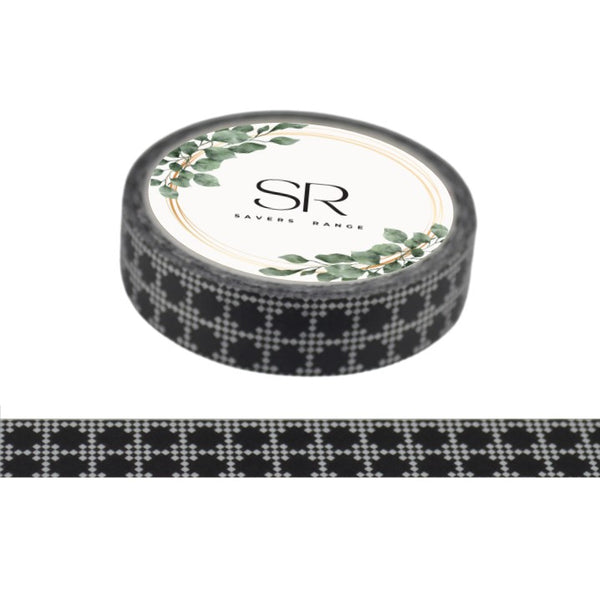 Black & White Pattern - Thin washi tape (10mm)