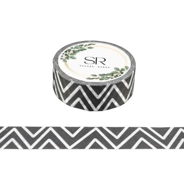 Black & White Chevron - washi tape