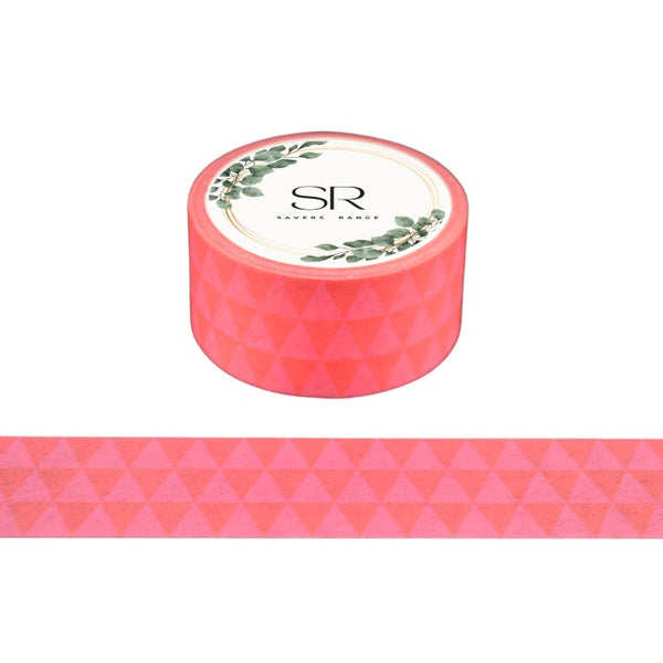 Triangles on Red - Wide washi tape (20mm)