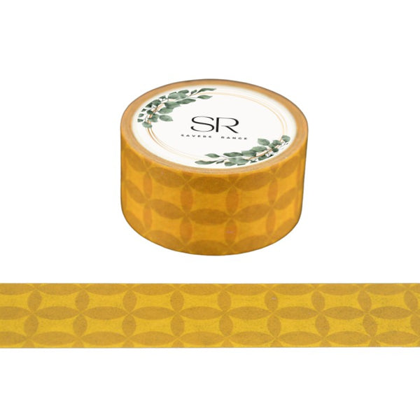 Pattern on Orange - Wide washi tape (20mm)