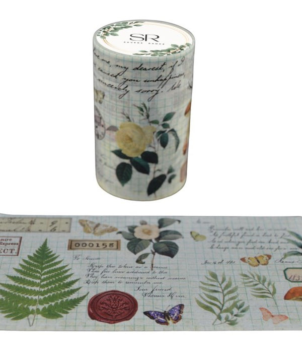 Inspirational Floral - wide washi tape (60mm)
