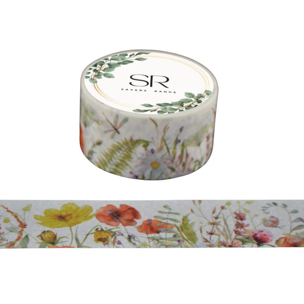 Flowers Blooming  - Wide washi tape (20mm)