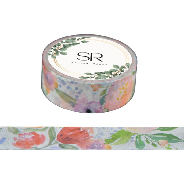 Watercolour Flowers - washi tape