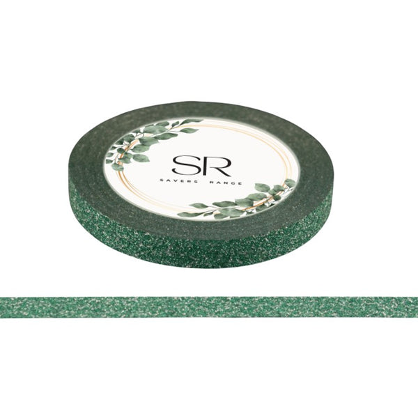 Dark Green - Glitter Thin Washi Tape (5mm)