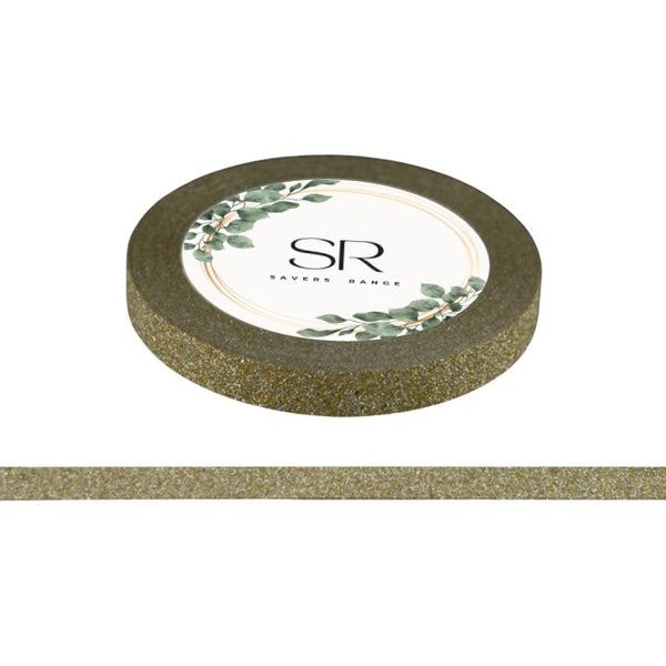 Light Gold - Glitter Thin Washi Tape (5mm)