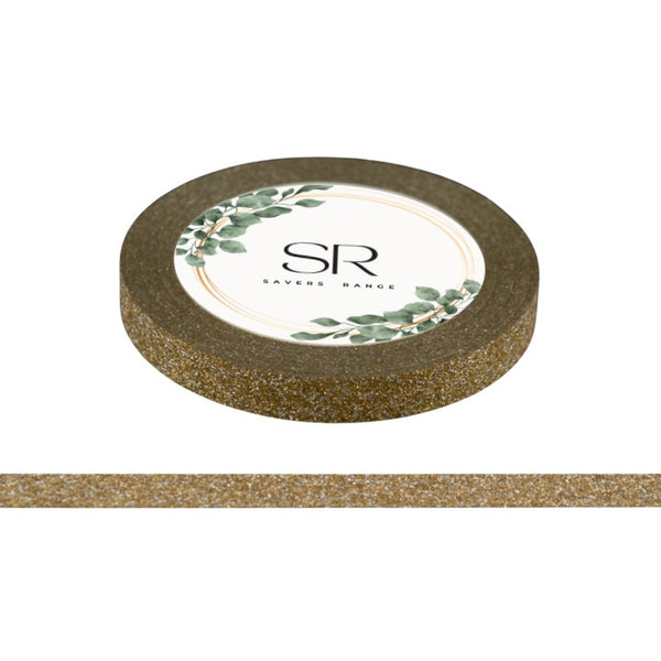 Gold - Glitter Thin Washi Tape (5mm)