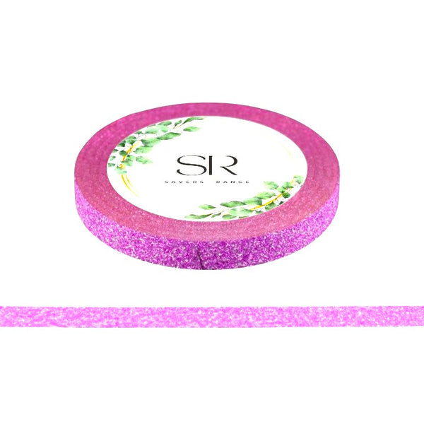 Light Pink - Glitter Thin Washi Tape (5mm)