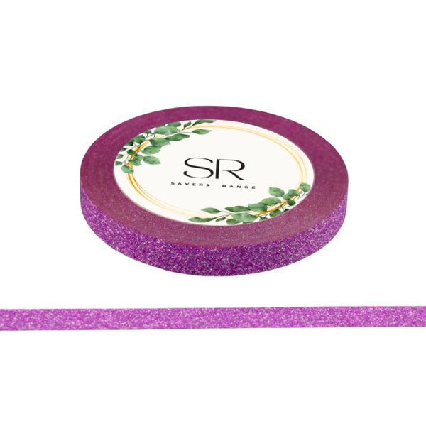 Dark Pink - Glitter Thin Washi Tape (5mm)