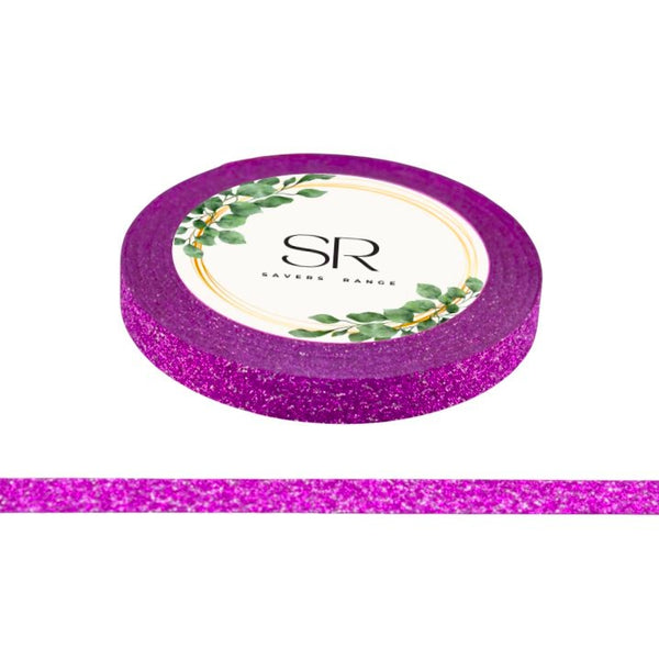 Hot Pink - Glitter Thin Washi Tape (5mm)