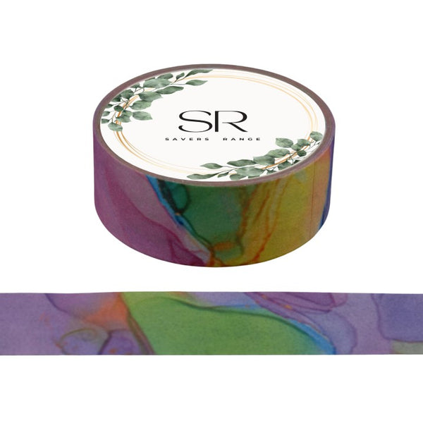 Colourful Marbling - Washi Tape