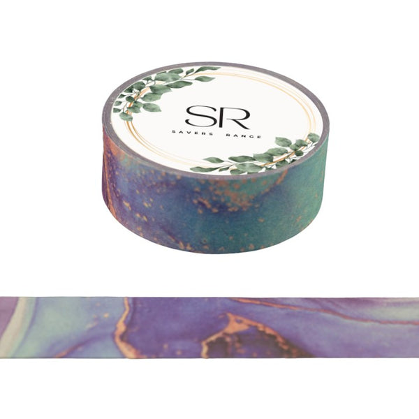 Blue Violet Marbling - Washi Tape