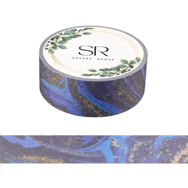 Violet Blue Marbling - Washi Tape