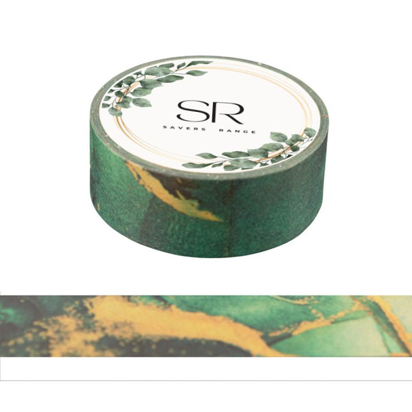 Green Marbling - Washi Tape