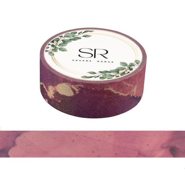 Puce Pink Marbling - Washi Tape