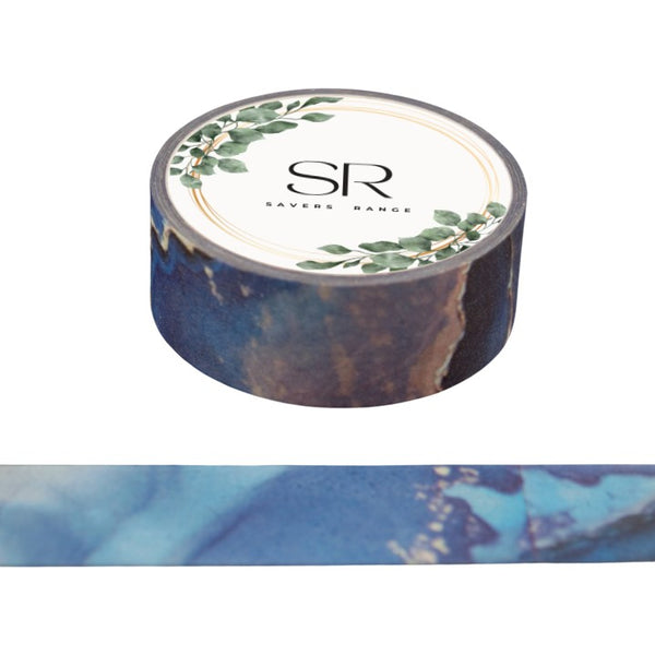 Blue Space Marbling - Washi Tape