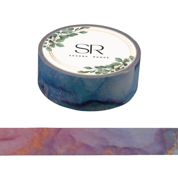 Blue Violet Marbling - Washi Tape