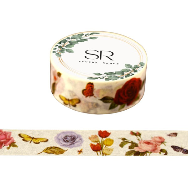 Butterflies and Roses - Vintage Series Washi Tape