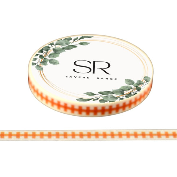 Orange Zipper - Vintage Series Thin washi tape (5mm)