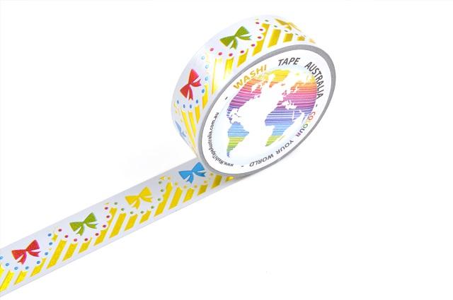 Foil Colourful Bows Washi Tape Australia