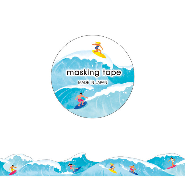 Surf's Up - Die Cut Washi Tape ( wide 18mm)