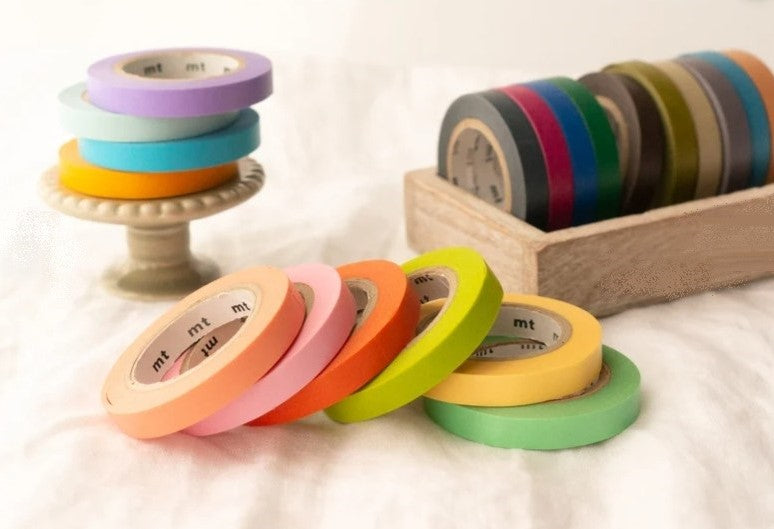 Slim Colours (Thin 6mm) Washi Tape